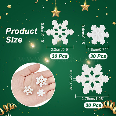 90Pcs 3 Styles Christmas Opaque Resin Cabochons(RESI-AR0001-39)-2