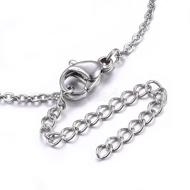 304 Stainless Steel Pendant Necklaces(NJEW-H496-02)-4