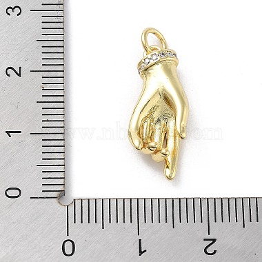 Pendentifs en laiton avec micro pavé de zircone cubique(KK-E102-18G-03)-3