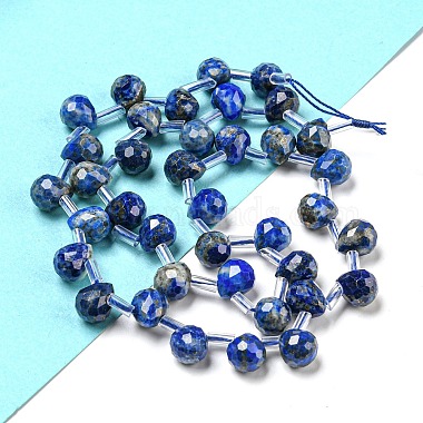 Natural Lapis Lazuli Beads Strands(G-H297-B02-02)-2