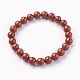 Natural Red Jasper Beads Stretch Bracelets(BJEW-F380-01-B02)-1