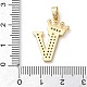 Rack Plating Brass Micro Pave Cubic Zirconia Pendants(KK-D535-01V-RS)-3