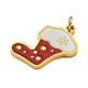 Christmas Theme Ion Plating(IP) 304 Stainless Steel Pendants(STAS-O005-01J-G)-2