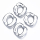 Opaque Spray Painted Acrylic Linking Rings(OACR-S021-25A-B02)-1