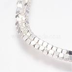 Grade AA Non-Magnetic Synthetic Hematite Bead Strands, Cube, Silver Plated, 1.5x1.5x1.5mm, Hole: 0.5mm, about 270pcs/strand, 15.7 inch(40cm) long(G-G652-19S)