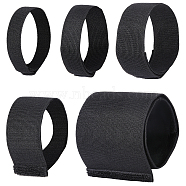 5 Styles Nylon with Polyester Elastic Straps, Sports Training Equipment, Black, 240~520x20.5~101x6~8mm, 1pc/style(AJEW-CA0004-52)