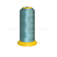150D/2 Machine Embroidery Thread, Nylon Sewing Thread, Elastic Thread, Dark Cyan, 12x6.4cm, about 2200m/roll(EW-E002-09)