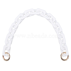 Acrylic Bag Links Straps, Bag Replacement Accessories, White, 41.5cm(PURS-WH0001-07A)