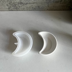 Halloween DIY Silicone Display Sculpture Molds, Resin Casting Molds, For UV Resin, Epoxy Resin Jewelry Making, Moon, 98x79x31.5mm(SIMO-D007-03C)