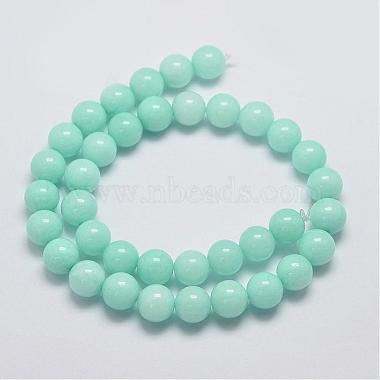 Chapelets de perles en jade de malaisie naturelle et teinte(G-A146-6mm-B)-2