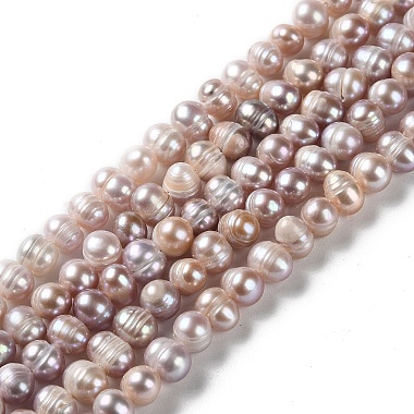 Rosy Brown Potato Pearl Beads