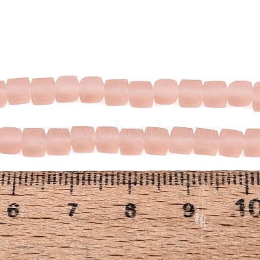 brins de perles de verre d&eacute;poli transparent(GLAA-N072-01A-A04)-4