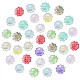 100Pcs Transparent Spray Painted Glass Beads(GLAA-CJ0002-26)-1