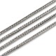 3.28 Feet 304 Stainless Steel Round Snake Chains(X-CHS-K001-06)-1