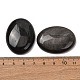 天然の銀色の光沢を持つ黒曜石のカボション(G-G741-30x40mm-23)-2