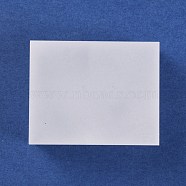 Frosted Acrylic Display Stands, Rectangle, White, 4.9x3.9x2.45cm(AJEW-WH0258-275D)