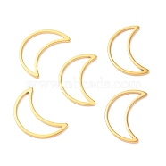 201 Stainless Steel Linking Rings, Moon, Golden, 15.5x10x1mm(STAS-C030-06A-G)