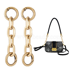 Aluminum Cross Chain Link Bag Strap Extender, with Spring Gate Rings, for Bag Strap Replacement Accessories, Antique Bronze, 9.7x2.4x1.4cm(FIND-WH0418-79AB)