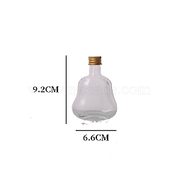 Transparent Wine Glass With Cover, Clear, 3.3x9.3cm(PW-WG88179-08)