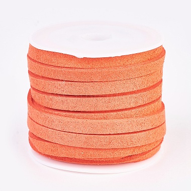 5mm OrangeRed Suede Thread & Cord