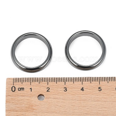 Non-Magnetic Synthetic Hematite Finger Rings(RJEW-J005-03)-3