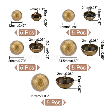 25Pcs 5 Style 1-Hole Alloy Shank Buttons(FIND-UN0002-81)-3