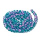 Spray Painted Crackle Glass Beads Strands(CCG-Q002-8mm-06)-2