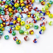 12/0 Glass Seed Beads, Opaque Colours Seep, Mixed Color, 2mm, hole: 0.8mm(SEED-S005-M2)