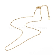 304 Stainless Steel Satellite Chain Necklaces, with Lobster Claw Clasps, Golden, 46.5x0.1cm(NJEW-JN03552)