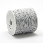 Polyester Cords, Light Grey, 0.8mm, about 131.23~142.16 yards(120~130m)/roll(OCOR-Q037-09)