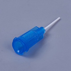 Plastic Fluid Precision Blunt Needle Dispense Tips, Blue, 30x7.5mm, Pin: 0.6mm, Inner Diameter: 4.5mm(TOOL-WH0117-11C)