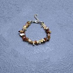 Natural Red Agate Chip Beaded Bracelets for Women(IW6789-52)