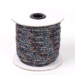 Round Polyester Cotton Cords, Black, 3mm, about 50yards/roll(150 feet/roll)(OCOR-L028-03)