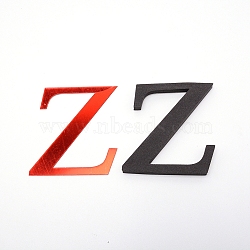 Acrylic Mirror Wall Stickers Decal, with EVA Foam, Red, Letter.Z, 100x90x1mm, Foam: 100x90x10.5mm(DIY-WH0181-16B-Z)