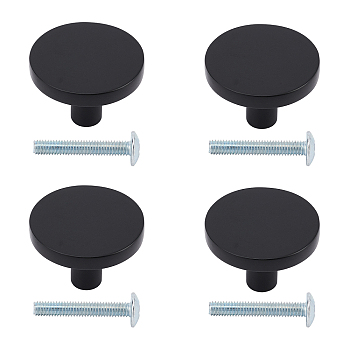 Zinc Alloy Drawer Knobs, for Home, Cabinet, Cupboard and Dresser, Black, 30x21.5mm, Hole: 3.5mm