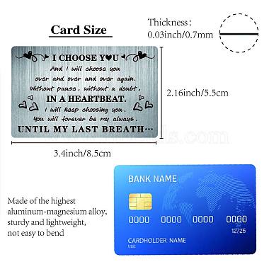 Rectangle 201 Stainless Steel Custom Thermal Transfer Wallet Card(DIY-WH0252-035)-2