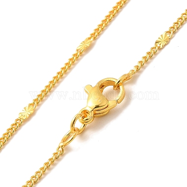 2mm Rack Plating Brass Twisted Chain Necklaces for Women Men(MAK-L044-61G)-2