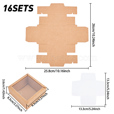 Kraft Paper Cardboard Jewelry Boxes(CON-FH0001-32B)-2