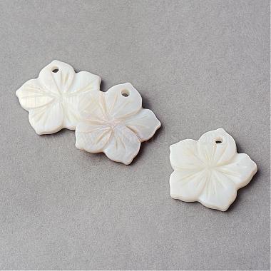 Ivory Flower Other Sea Shell Pendants
