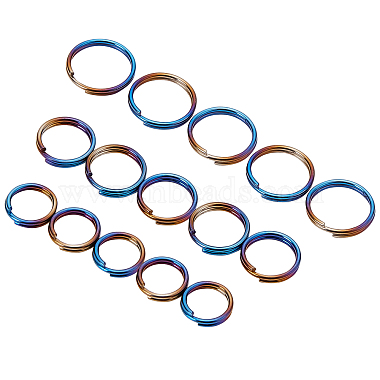 Rainbow Color Ring Alloy Split Rings