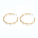 Semicircular Brass Stud Earrings(EJEW-E196-15MG)-1