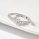 S925 Sterling Silver Adjustable Letter Rings for Women(RJEW-M068-01P-K)-5