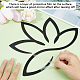 stickers muraux miroir acrylique lotus(OACR-WH0032-04B)-3