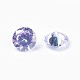 Cubic Zirconia Pointed Back Cabochons(ZIRC-WH0001-B03)-2