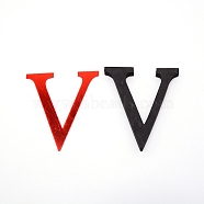 Acrylic Mirror Wall Stickers Decal, with EVA Foam, Red, Letter.V, 100x90x1mm, Foam: 100x90x10.5mm(DIY-WH0181-16B-V)