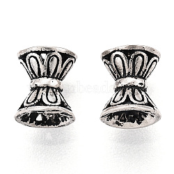 925 Sterling Silver Beads, Drum, Antique Silver, 6x6.5x6mm, Hole: 1.8mm(STER-T007-58AS)