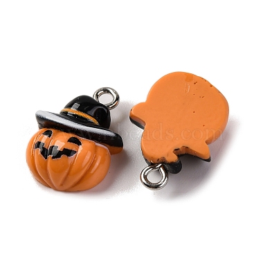 Halloween Theme Opaque Resin Pendants(RESI-D075-02A)-2