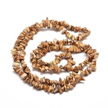 Image naturelle puce jaspe brins de perles(G-M205-31)-2