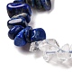 Natural Quartz Crystal & Lapis Lazuli Beads Strands(G-L610-A04-01)-3