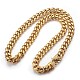 201 Stainless Steel Curb Chain Necklaces(NJEW-P243-01G-02)-1